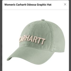Mint Green Carhartt Logo Baseball Hat